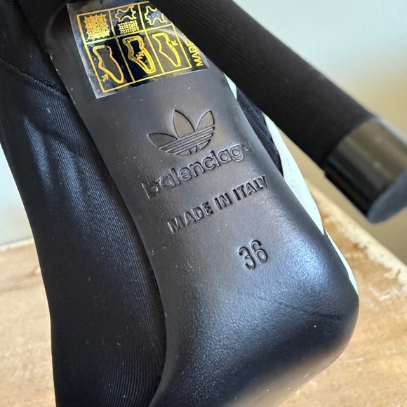Balenciaga x Adidas Matte Spandex Knife Booties 110mm | NWT | 36 | Black - Picture 6 of 7